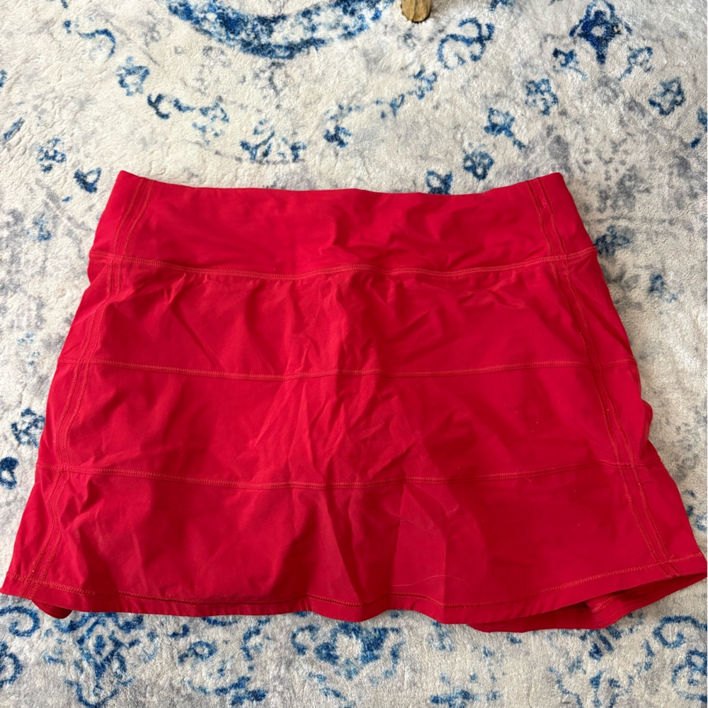 lululemon athletica Red Mini Skirt